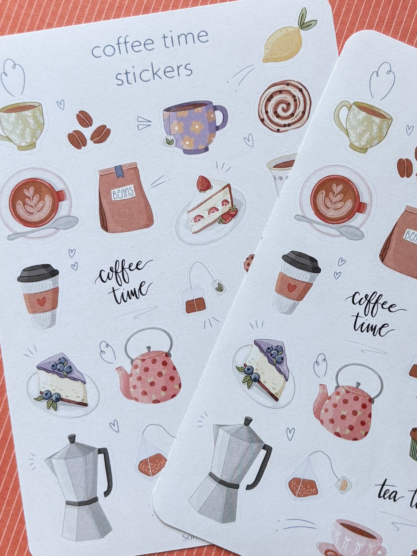 coffee time stickers