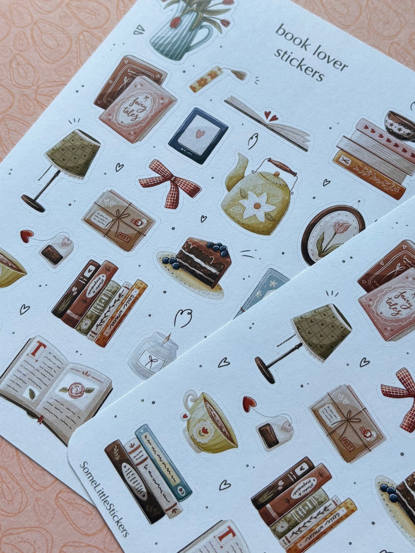 book lover stickers