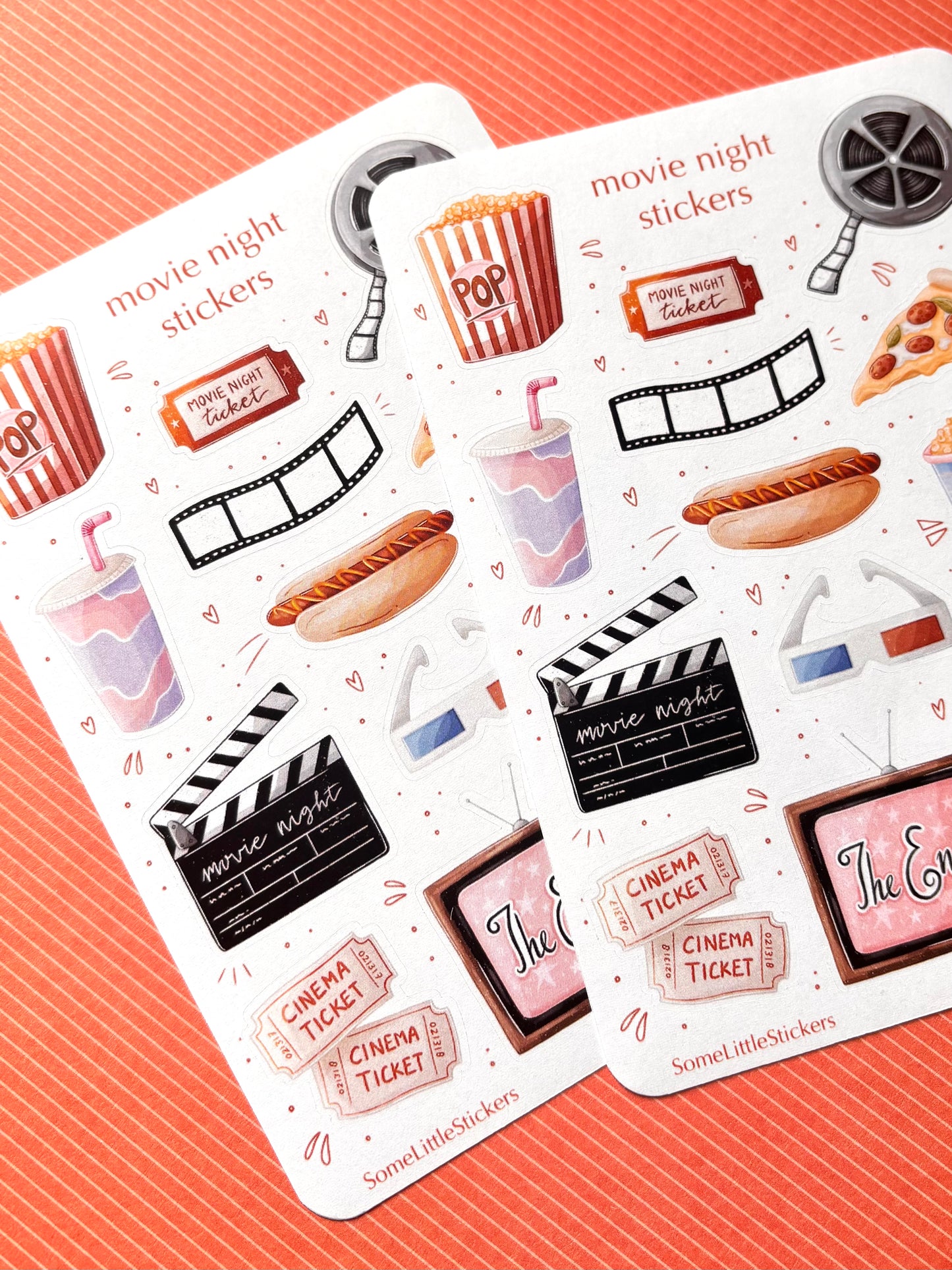 movie night stickers