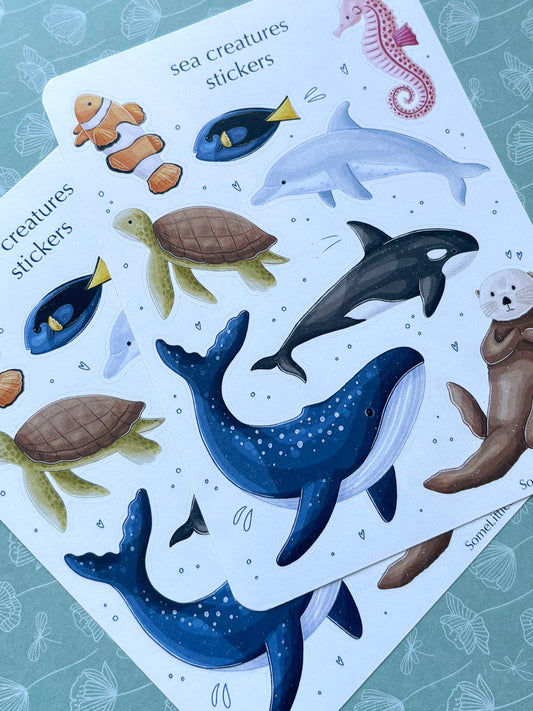 sea creatures stickers