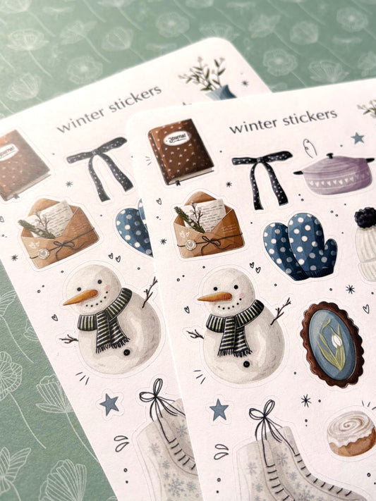 winter stickers