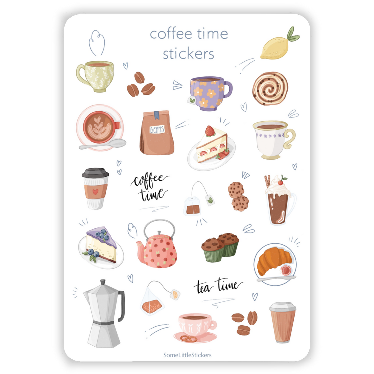 coffee time stickers
