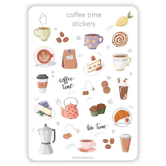coffee time stickers