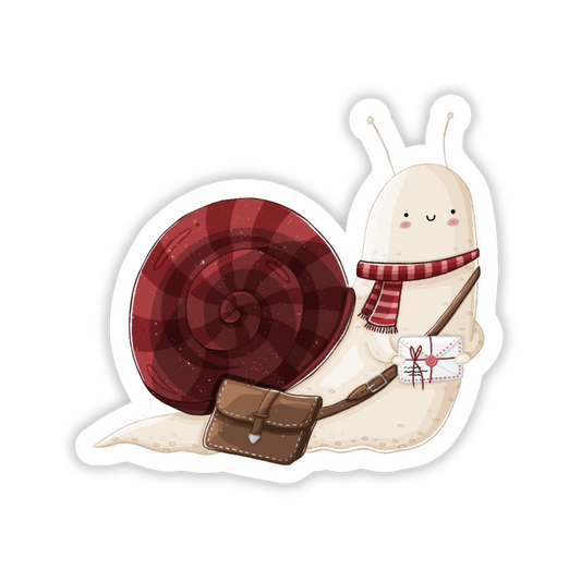 holographic snail mail sticker
