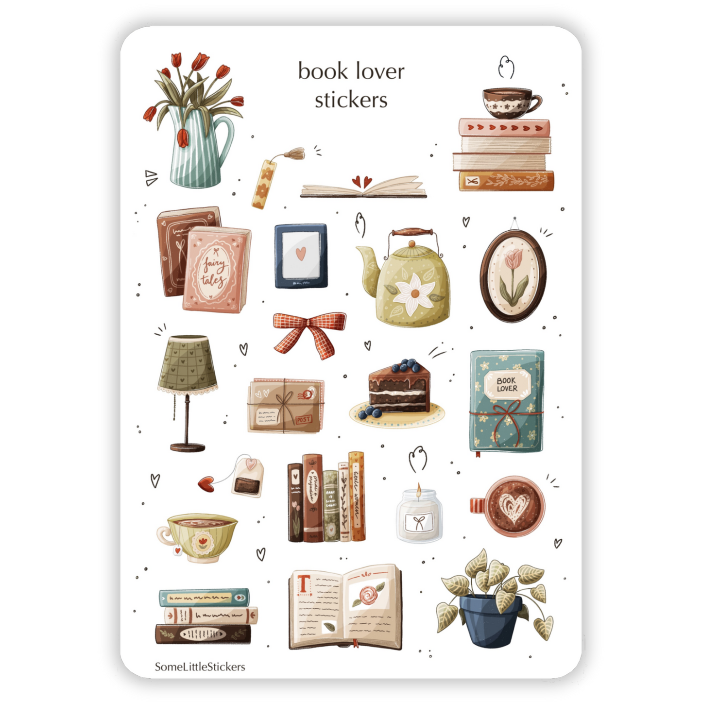 book lover stickers