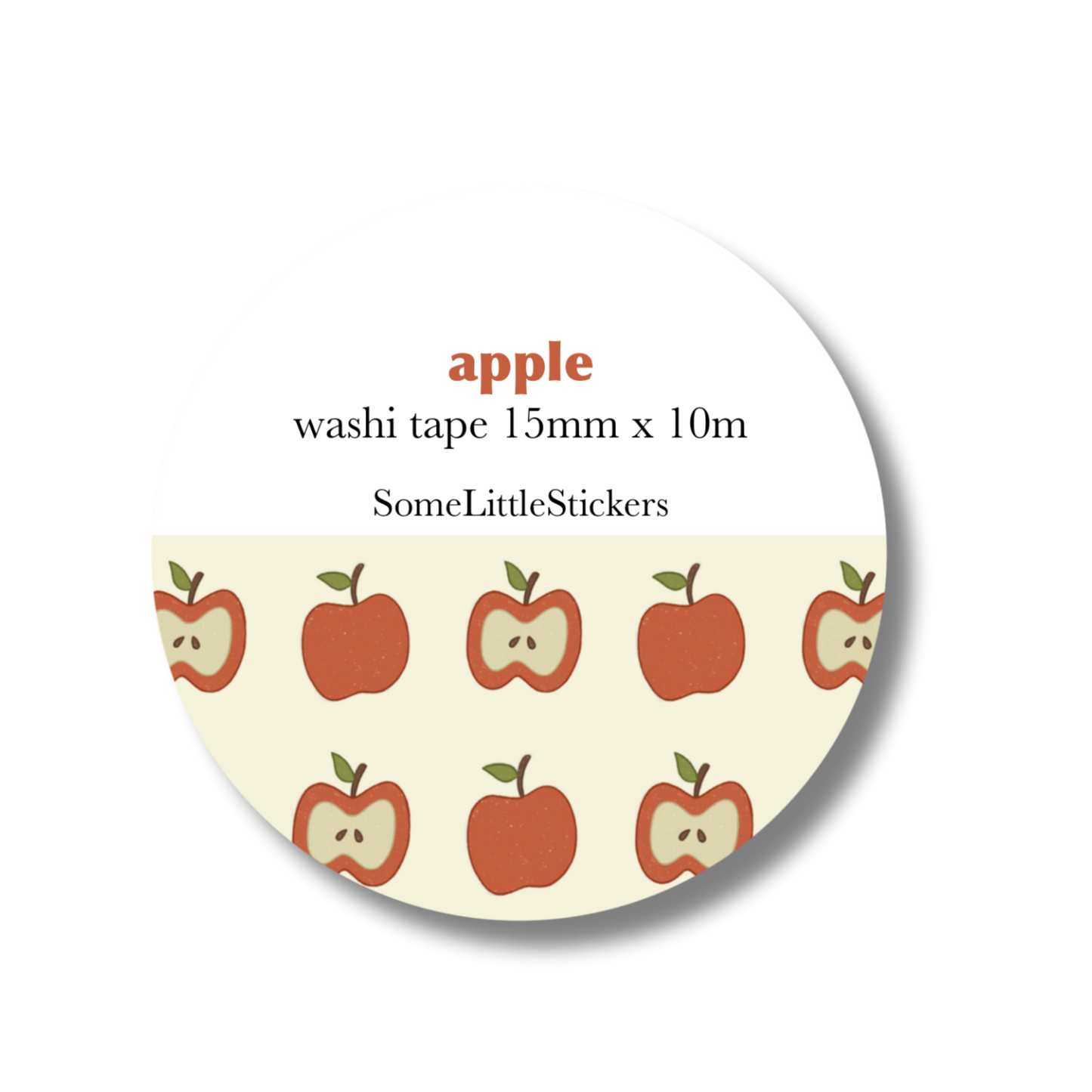 apple washi tape