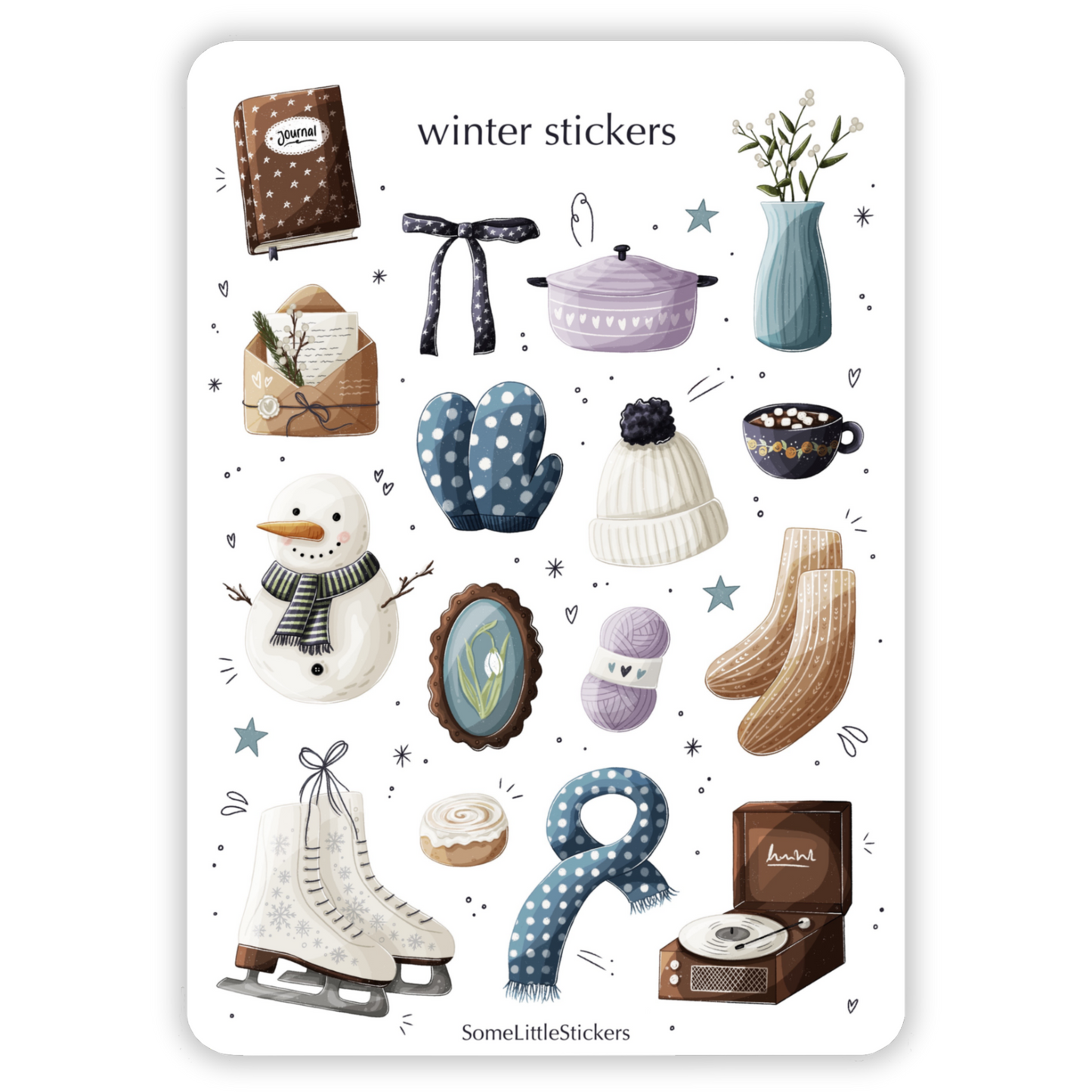 winter stickers