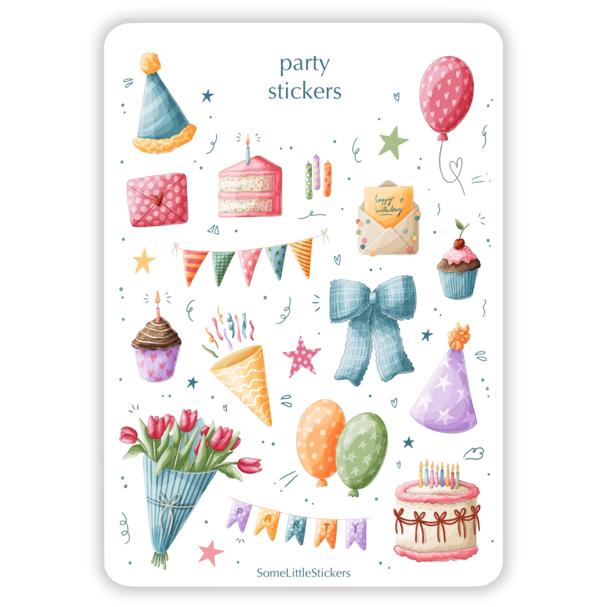 party stickers