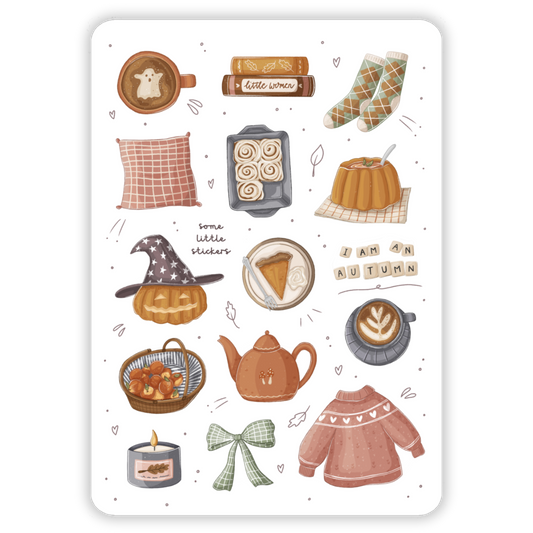 cosy fall stickers