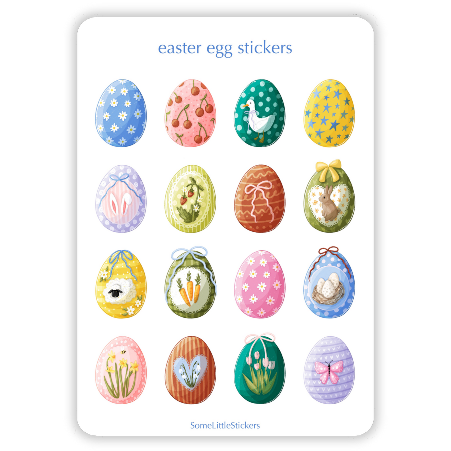 easter egg stickers