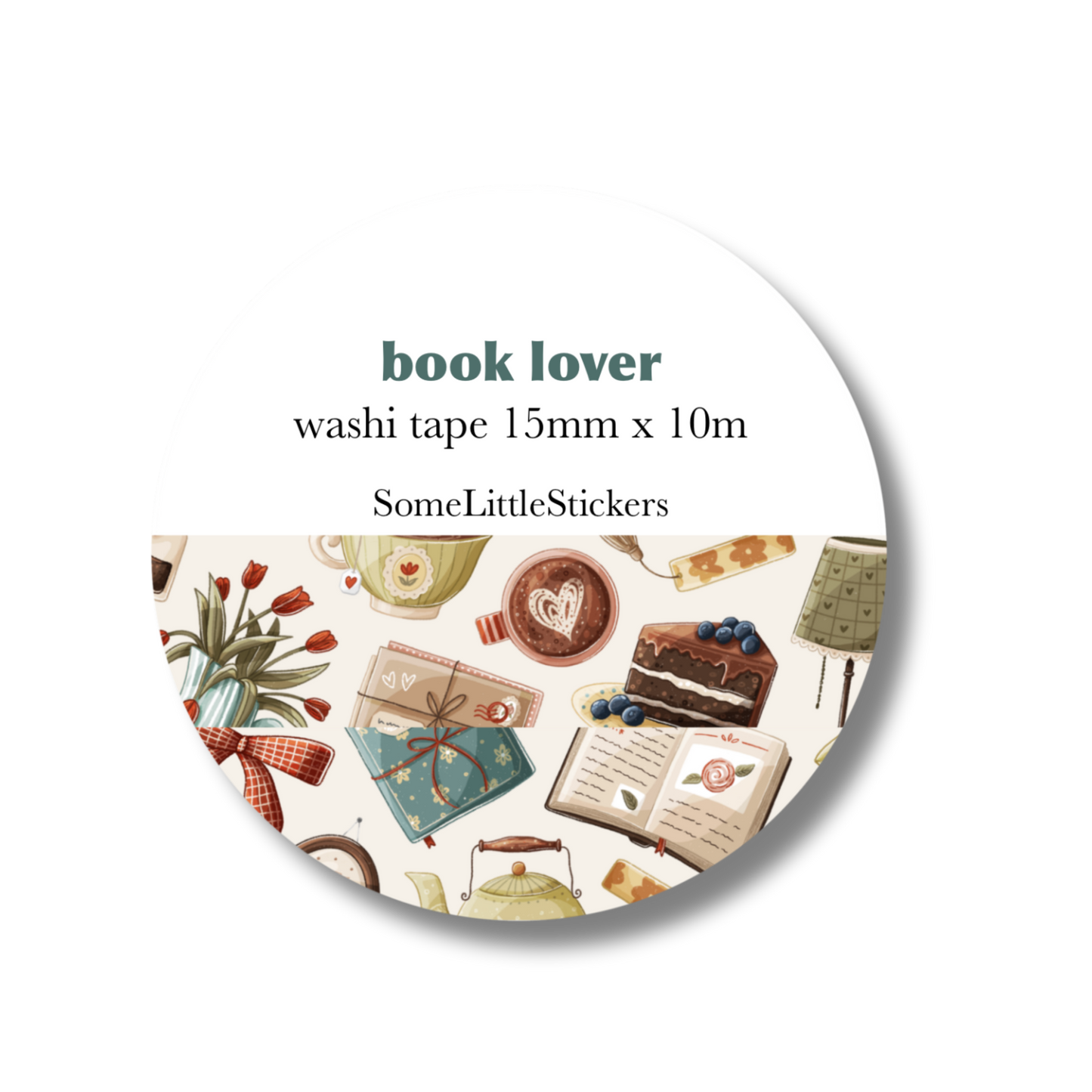book lover washi tape