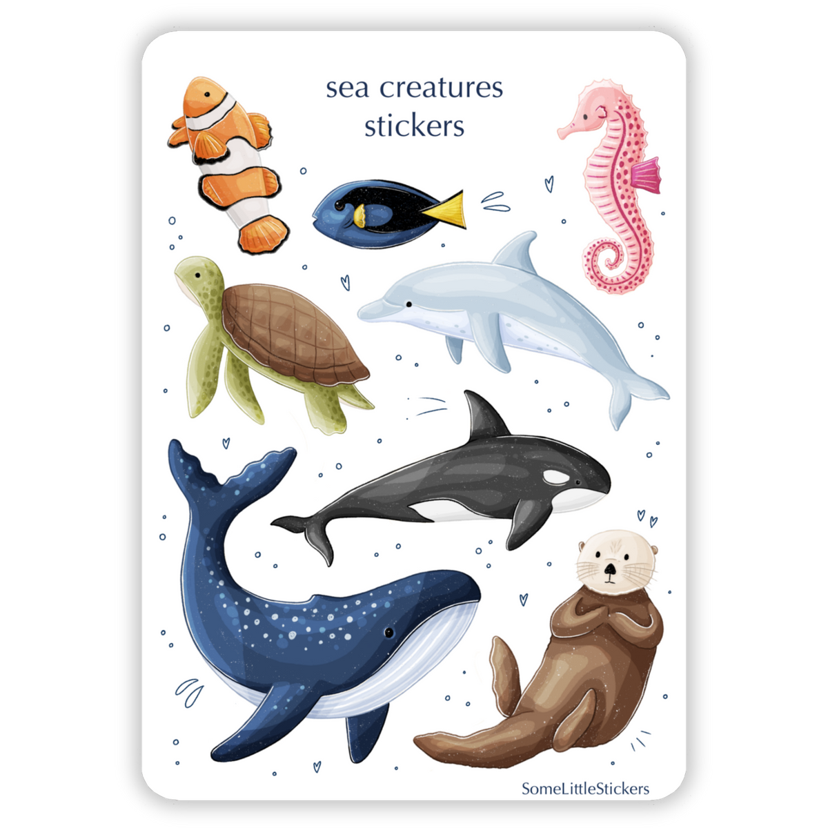 sea creatures stickers