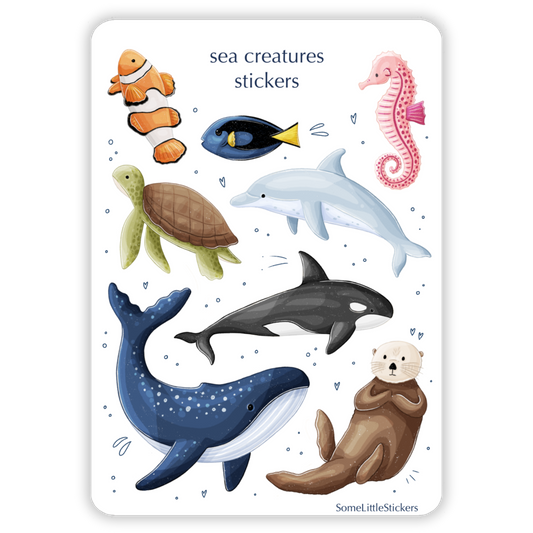 sea creatures stickers