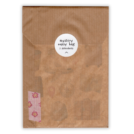 mystery oopsy bag - 3 sticker sheets