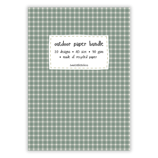 outdoor paper bundle