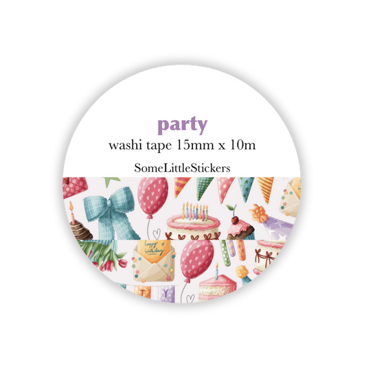 party washi tape