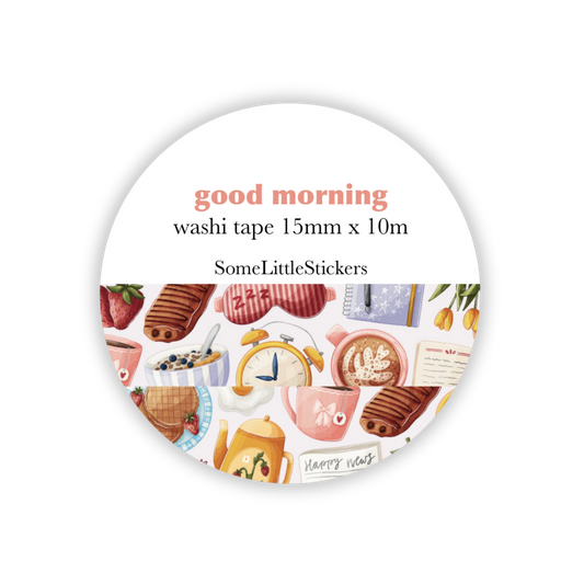 good morning washi tape