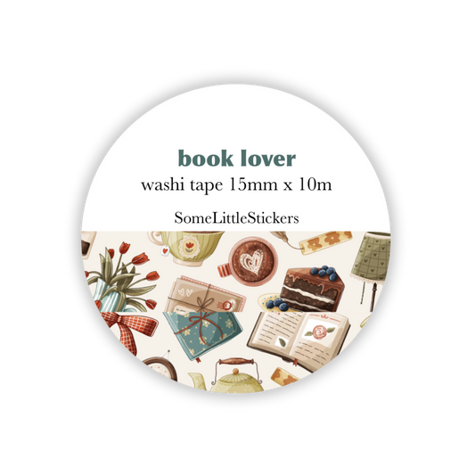 book lover washi tape