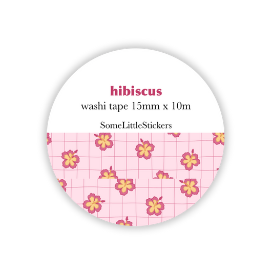hibiscus washi tape