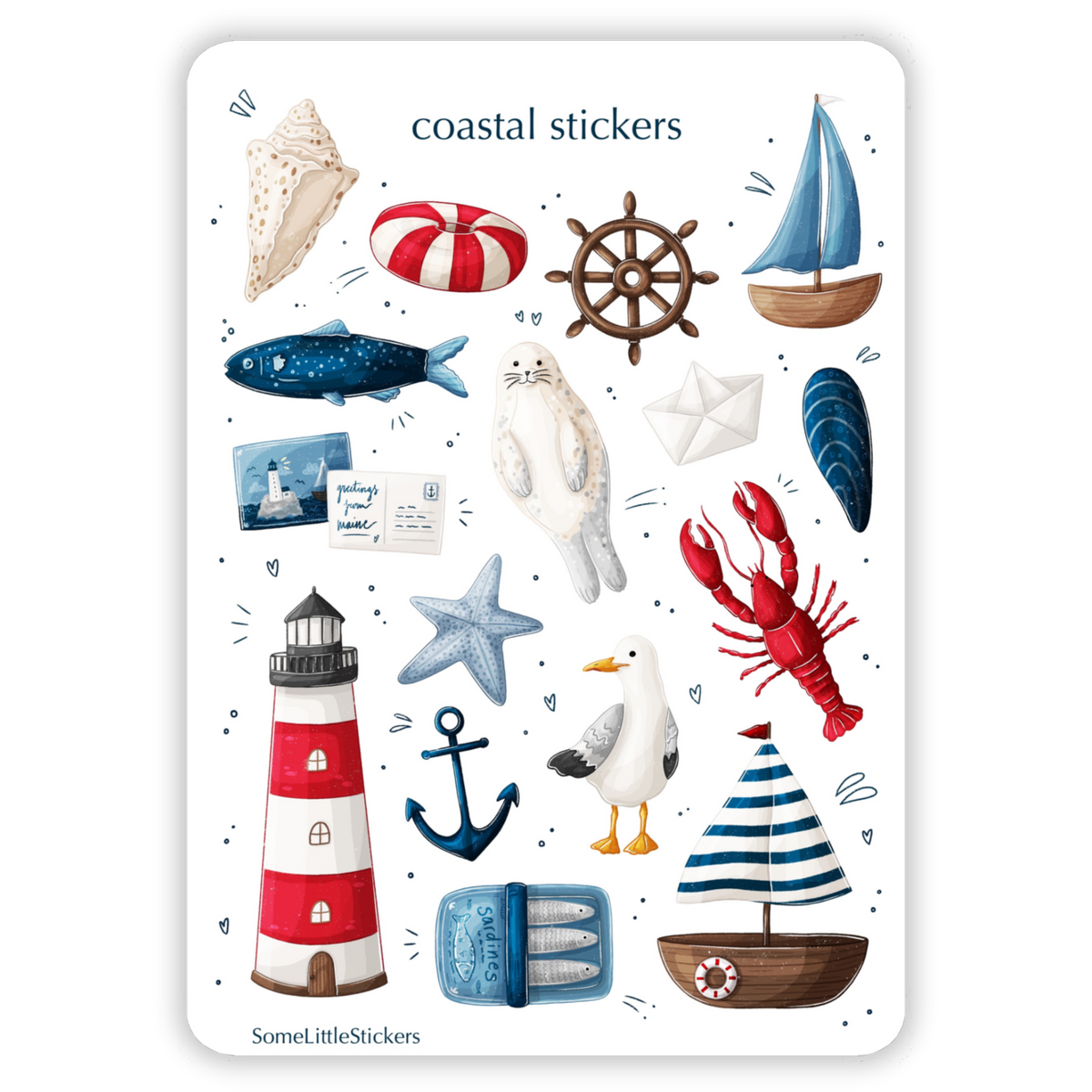 coastal stickers