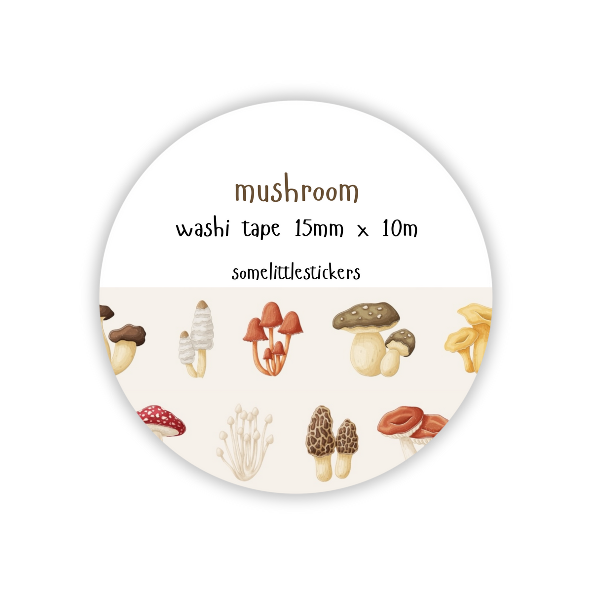 mushroom washi tape
