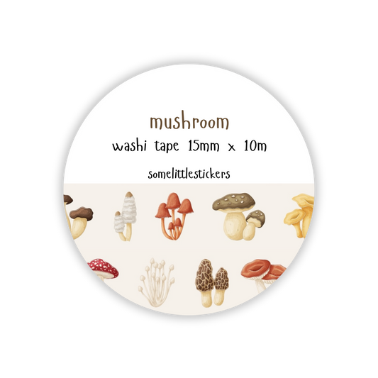 mushroom washi tape
