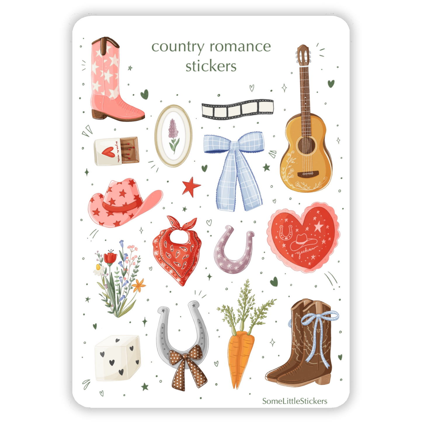 country romance stickers