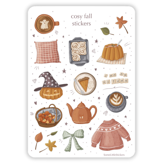 cosy fall stickers