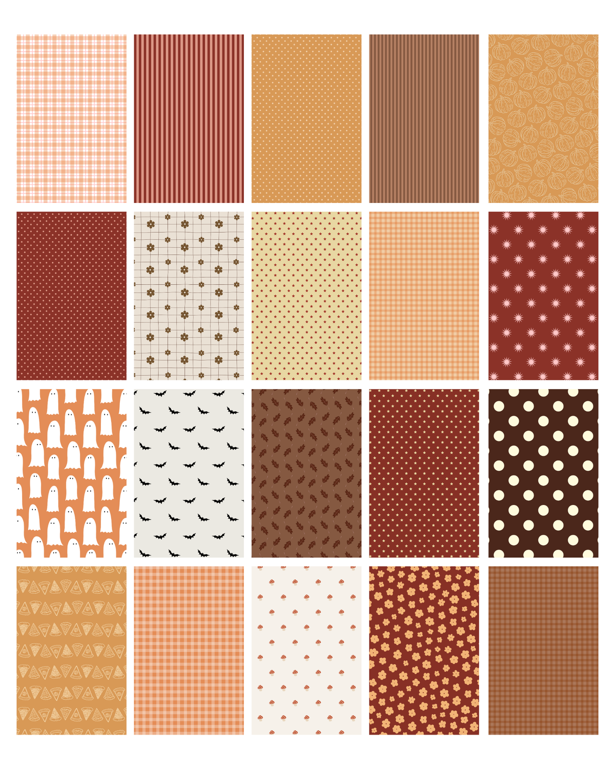 autumn paper bundle