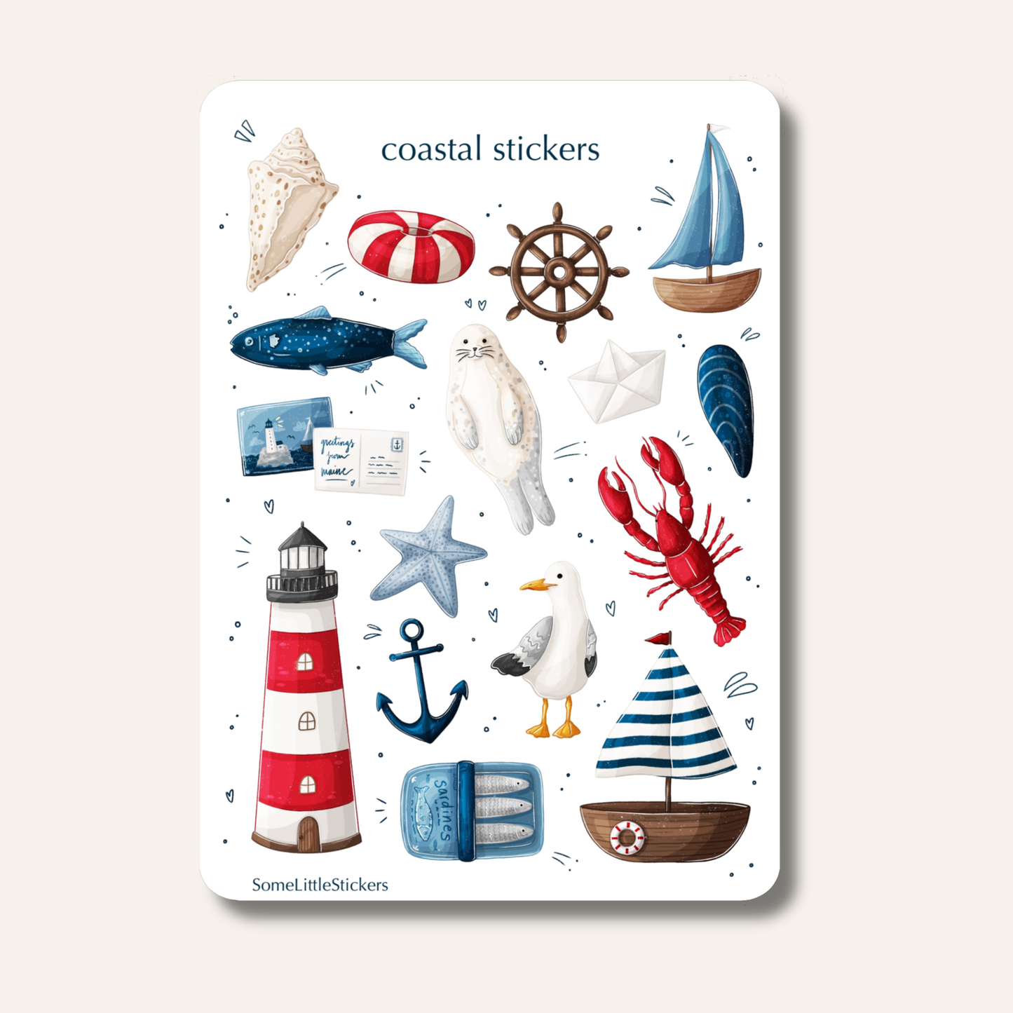 coastal stickers