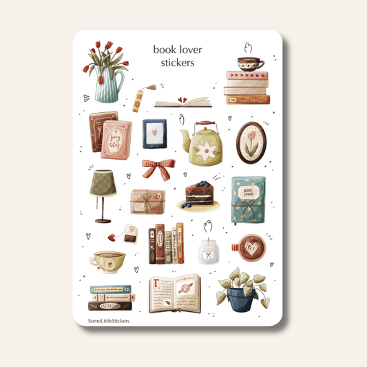 book lover stickers