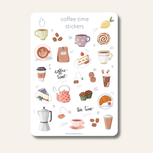 coffee time stickers