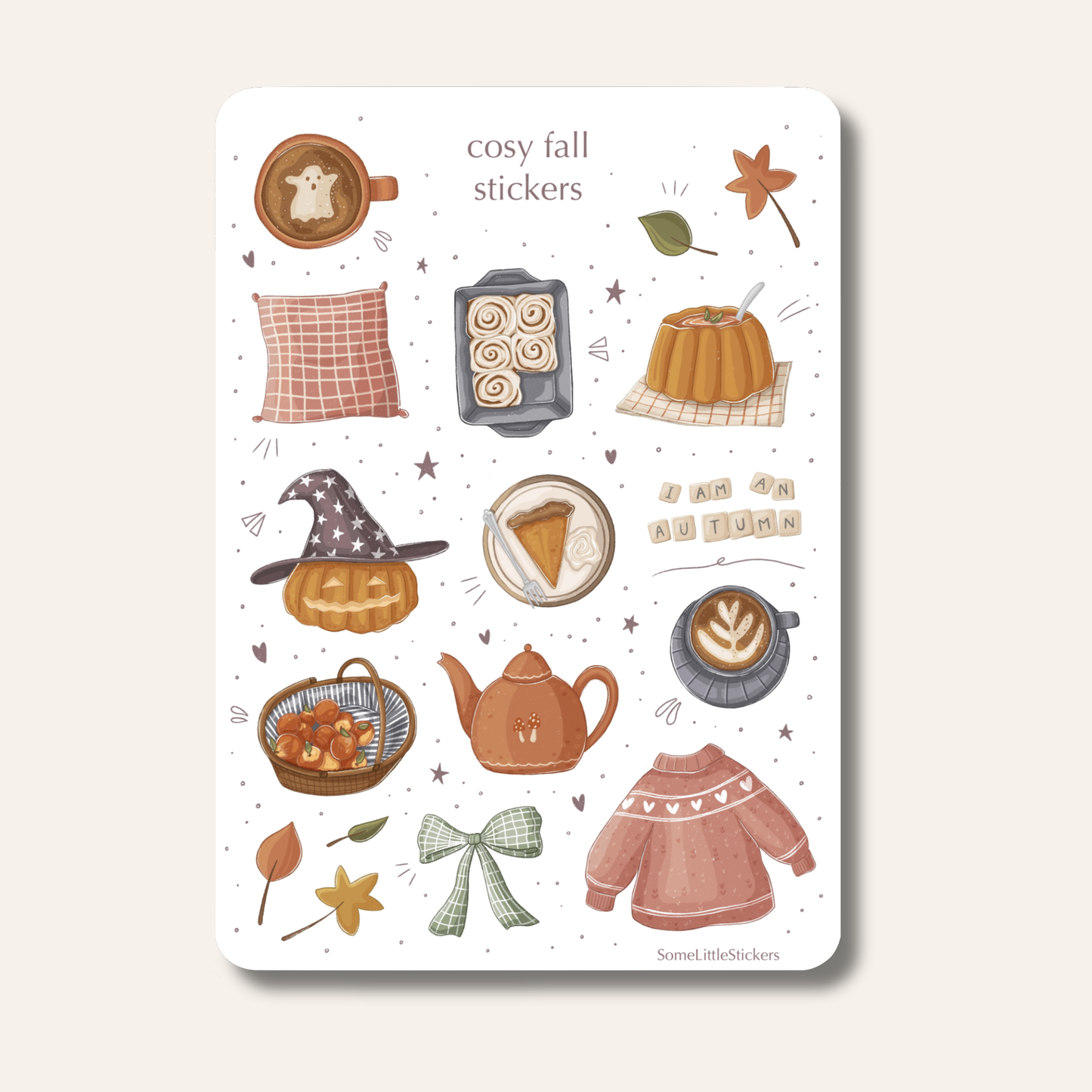 cosy fall stickers