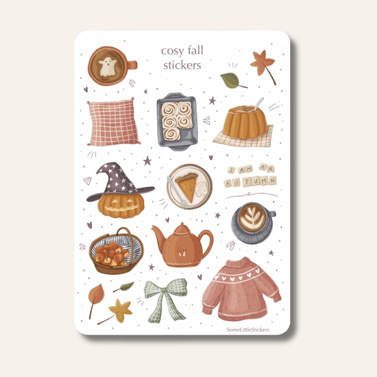 cosy fall stickers