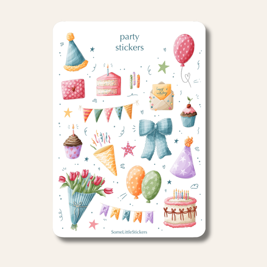 party stickers