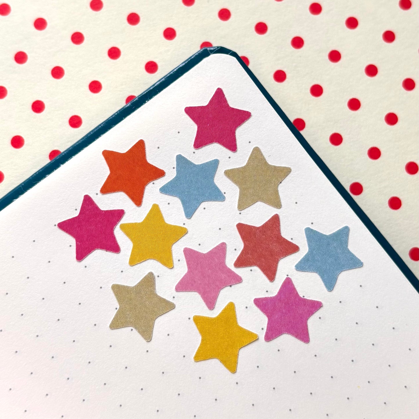 colourful stars stickers