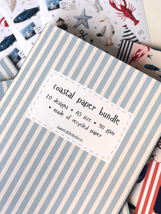 coastal paper bundle