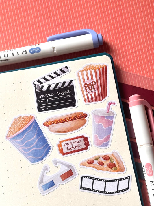 movie night stickers