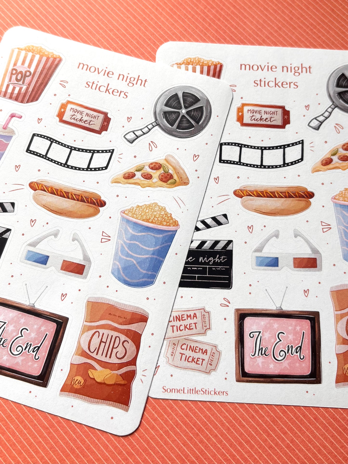 movie night stickers