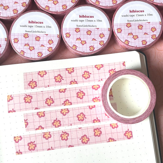 hibiscus washi tape