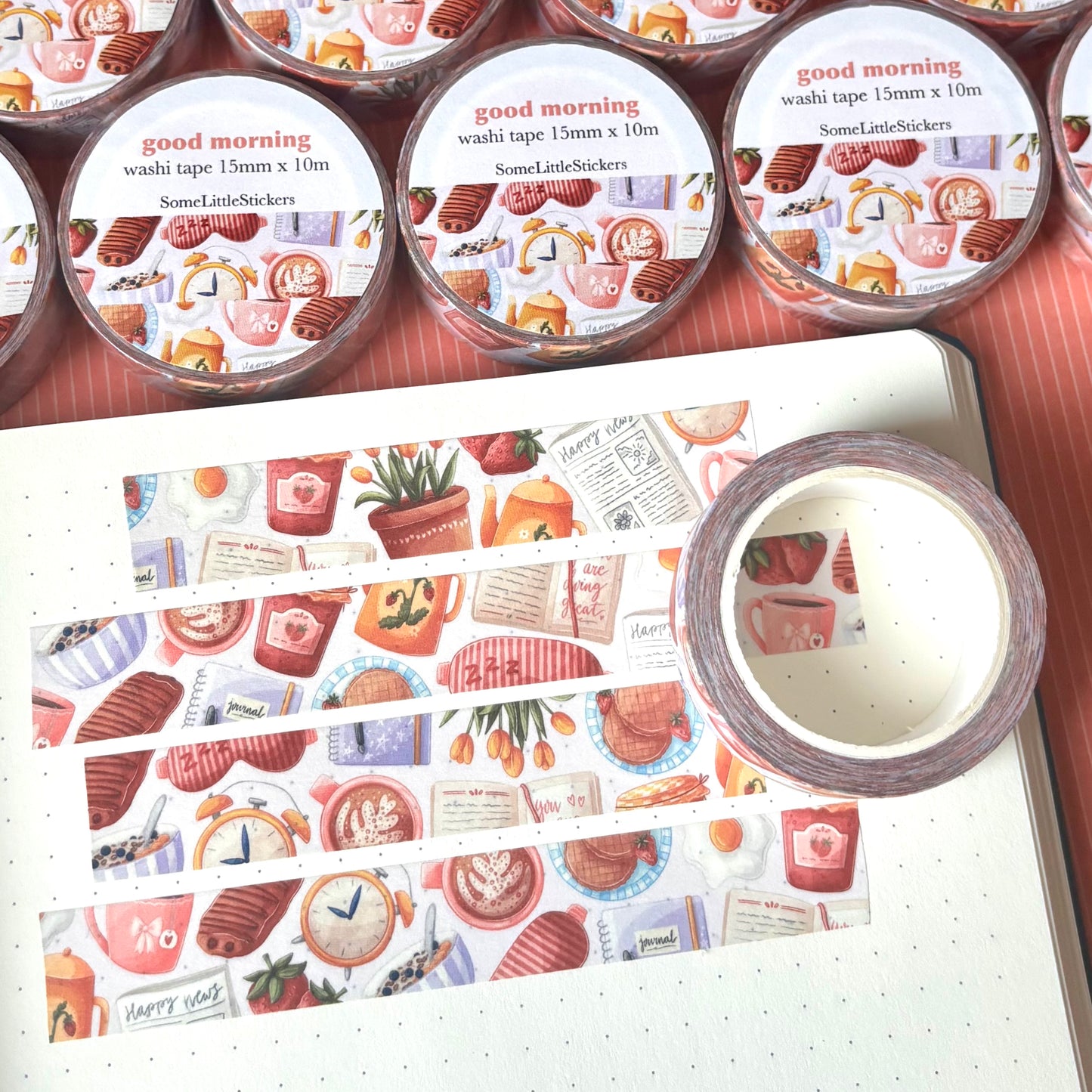 good morning washi tape