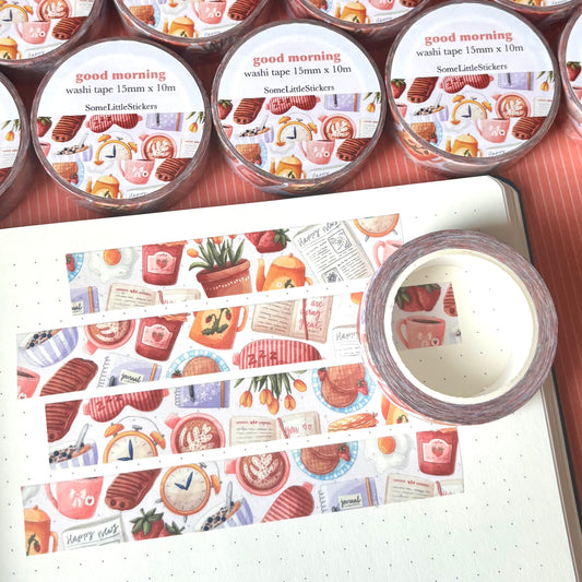 good morning washi tape