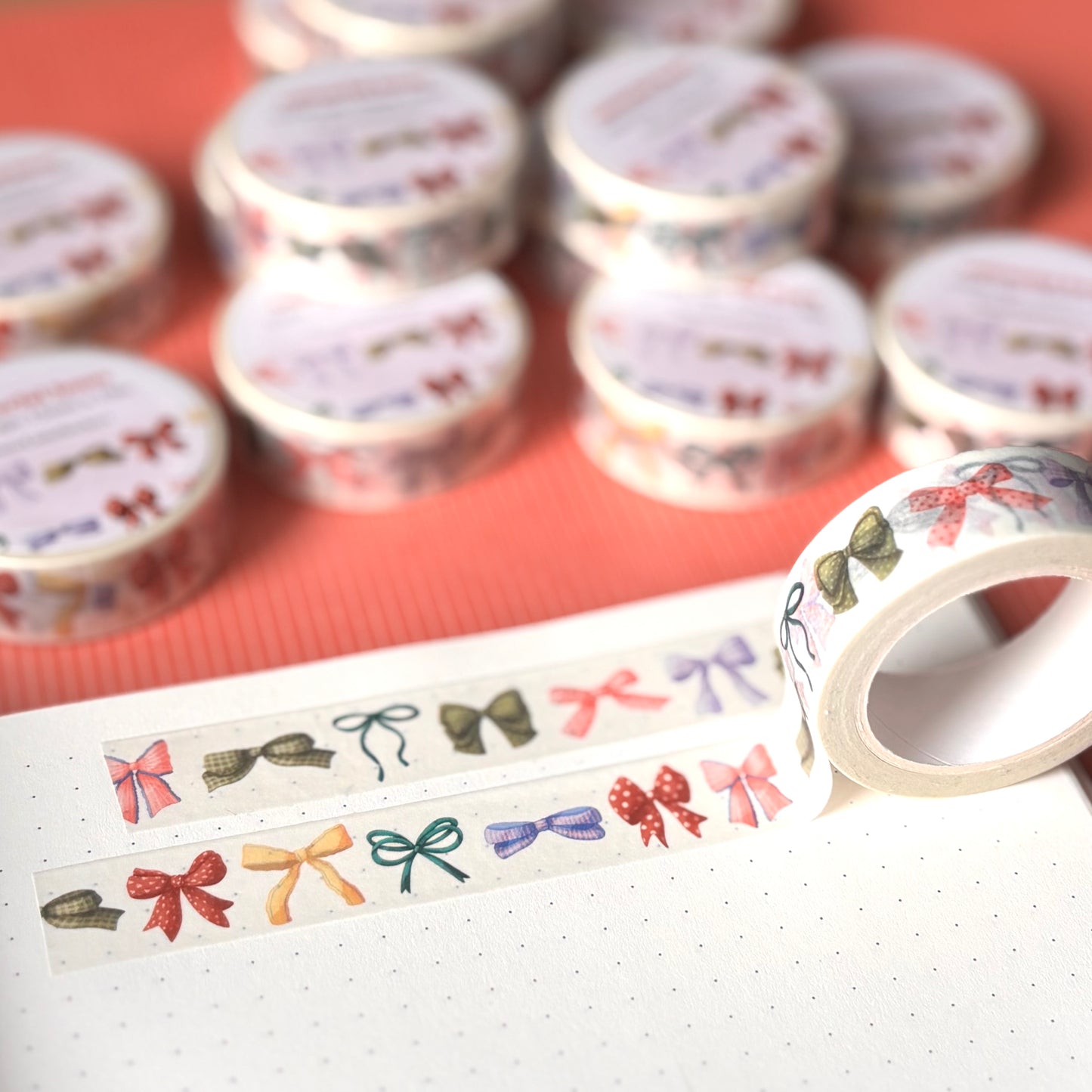 colourful bows washi tape