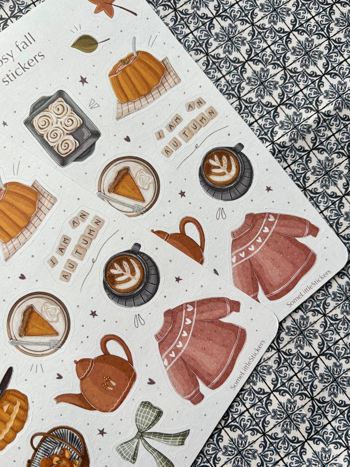 cosy fall stickers