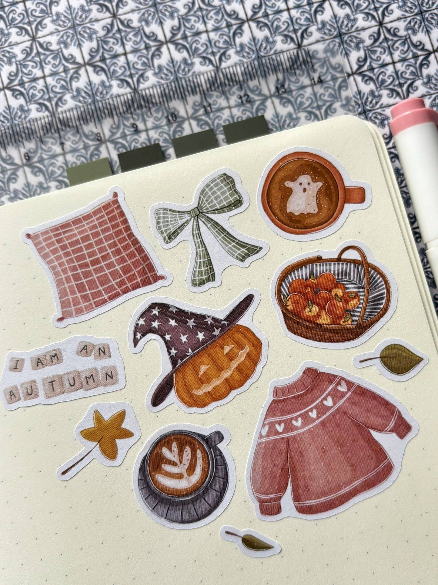 cosy fall stickers