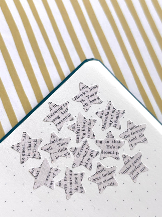 bookish stars stickers