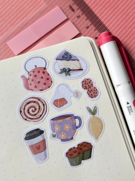 coffee time stickers