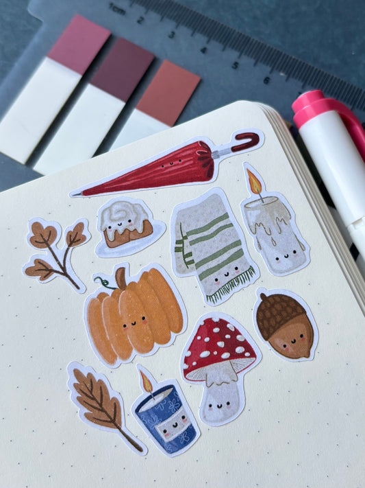 autumn stickers