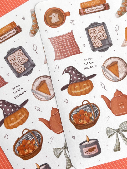 cosy fall stickers
