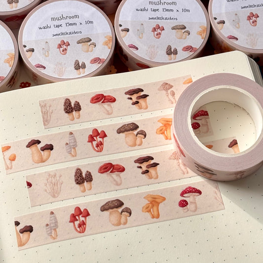 mushroom washi tape